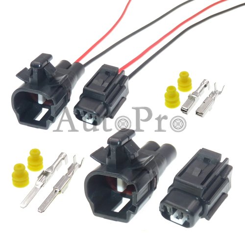 Set connettori 2 poli per Toyota/Nissan — fendinebbia, freccia, luce posteriore e sensore ABS (cod. 6189-0429, 6189-0176, 6188-0098)