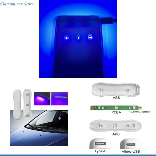 Lámpara UV para curado de resina - Reparador de grietas en parabrisas de coche