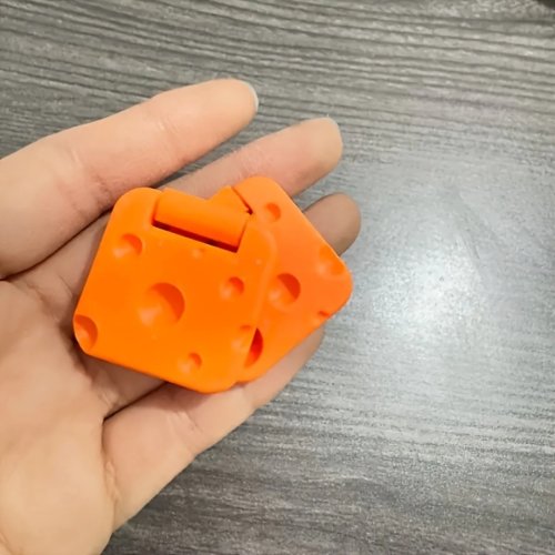 Fidget spinner en forma de queso para dedo — juguete antiestrés portátil y deslizante para niños y adultos