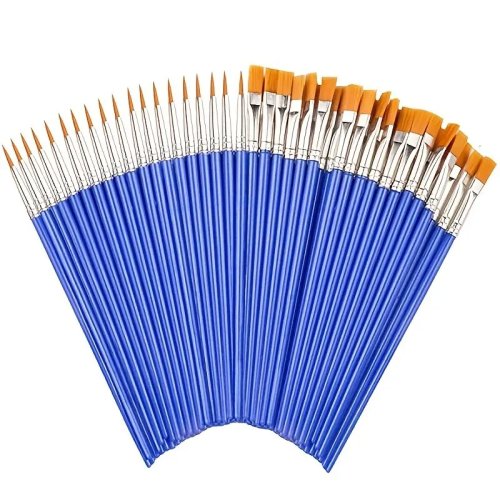 20-piece paint brush set for arts & crafts — multi-purpose fine liner and detail brushes