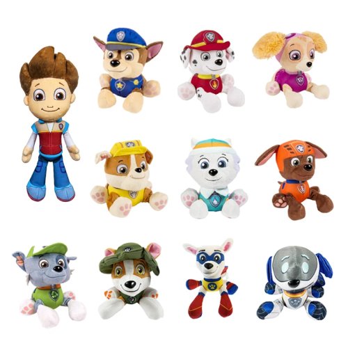 Peluche pata de perro 19 cm 'Chase' – peluche suave para niños, figura de personaje, regalo de Navidad