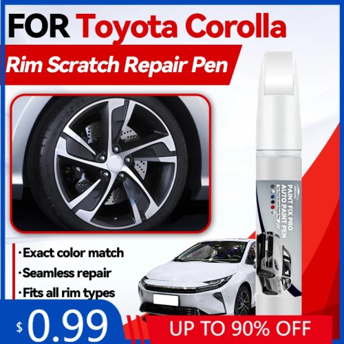 Pennarello ritocco vernice per Toyota Corolla (1979–2025) – per mozzo ruota e carrozzeria, compatibile con E110/E120/E130/E160/E210
