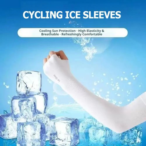1 пара рукавів Ice Silk з UV‑захистом — сонцезахисні рукави для велоспорту, бігу, риболовлі, водіння, унісекс