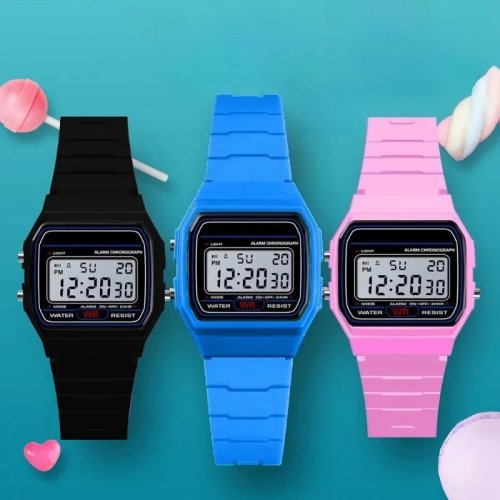 Luxus Herren Analog-Digital Military-Sportuhr, LED, wasserdicht, mit Alarm, Armband inklusive — auch für Damen & Kinder