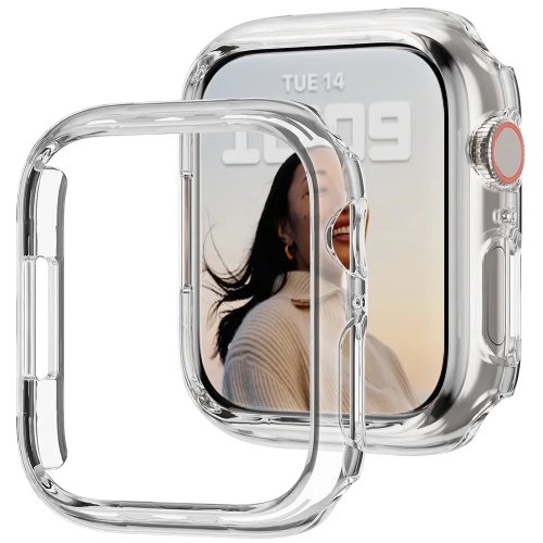 Capa bumper em PC para Apple Watch 38/40/41/42/44/45/46/49 mm – protetor compatível com Series 3/4/5/6/7/8/9 e SE