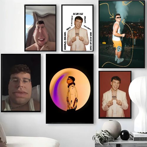 Tela decorativa Quevedo - Poster em tela 1 peça para quarto, sala, escritório, bar e café