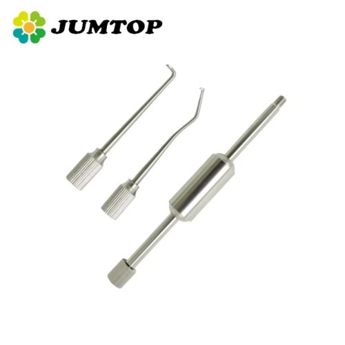 JUMTOP Removedor manual de coroas dentárias em aço inoxidável — cabeça dupla
