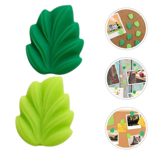Lot de 20 punaises en forme de feuille en résine – Punaise décorative pour tableau en liège, bureau et maison