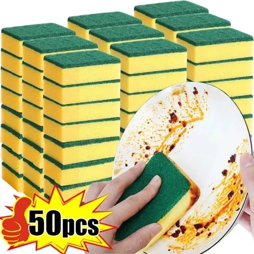 Esponja mágica dupla face super absorvente para panelas – esponja removedora de ferrugem para limpeza de cozinha