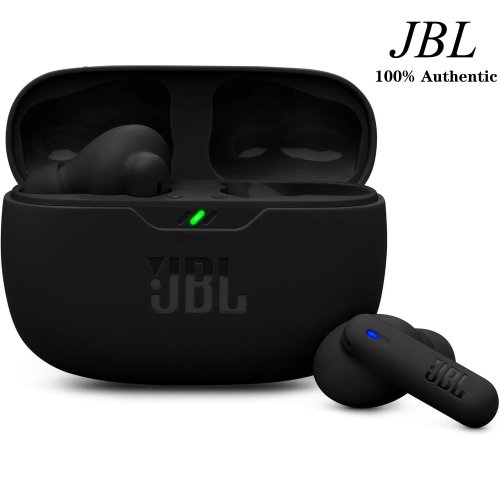 Auriculares Bluetooth JBL WAVE BEAM 2 originais/autorizados, sem fios, à prova de água, desportivos, cancelamento ativo de ruído adaptativo