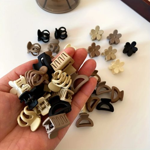 Confezione 5/10/20/30 mollette per capelli piccole beige – Accessori carini per bambine, uso quotidiano, occasioni speciali e regalo da viaggio