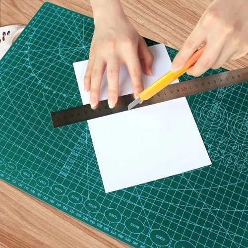 Tapete de corte PVC A3 de un lado para patchwork y costura — base de corte para DIY, cuchillo, cuero y grabado