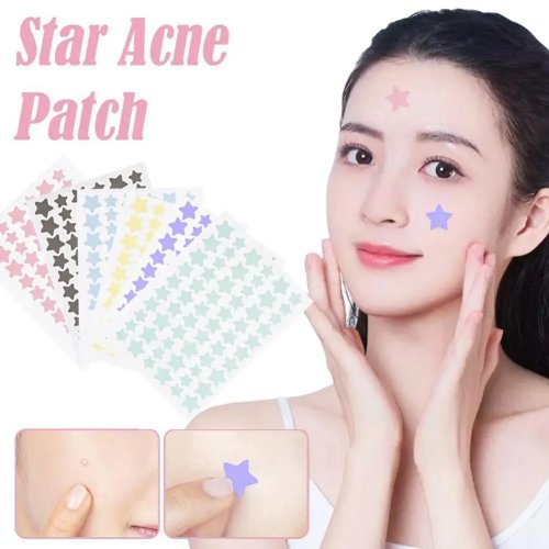 60 pz parches para granos en forma de estrella, invisibles, resistentes al agua y al sudor, cubre manchas para hombres y mujeres