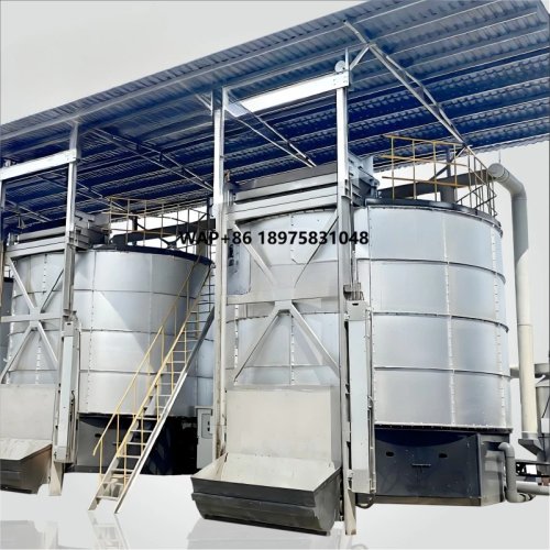 Macchina per fermentazione letame di pollo - serbatoio di compostaggio/fermentazione per letame avicolo e zootecnico, capacità 10-12 t/giorno