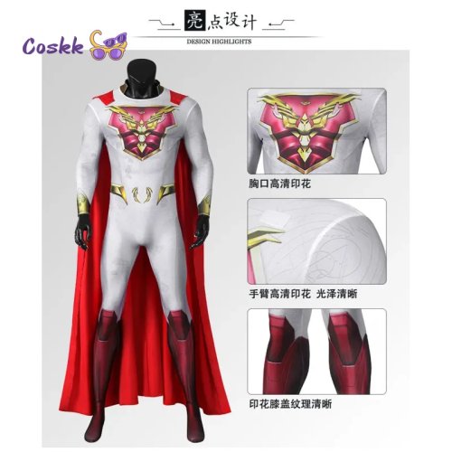Jupiter's Legacy — Utopian (Sheldon Sampson) cosplay bodysuit costume — superhero jumpsuit for cosplay, Halloween, parties, role play