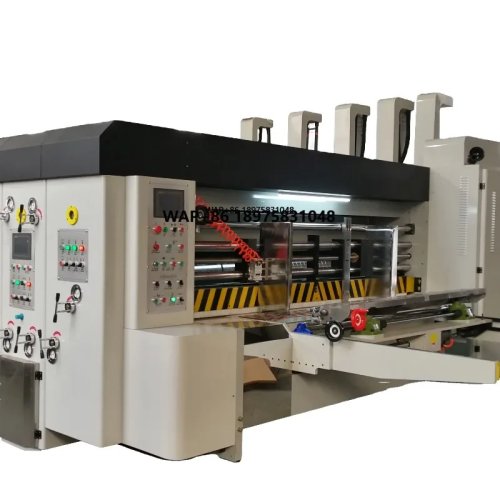 Automatic corrugated carton printing and slotter machine
