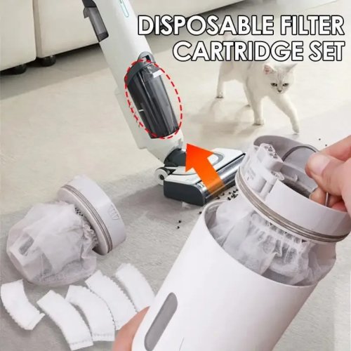 60/150/200/250/300 pcs Non-woven Filter Covers for Handheld Vacuum Cleaner — Disposable Protective Filter Liners (washable)