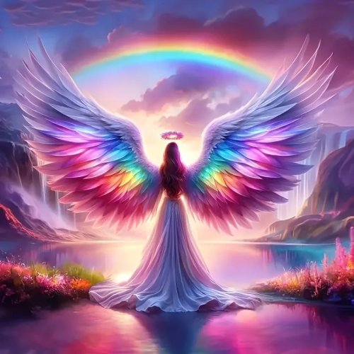 Kit Diamond Painting 5D DIY – Ángel, piedras completas (cuadradas/redondas) para decoración de pared y regalo