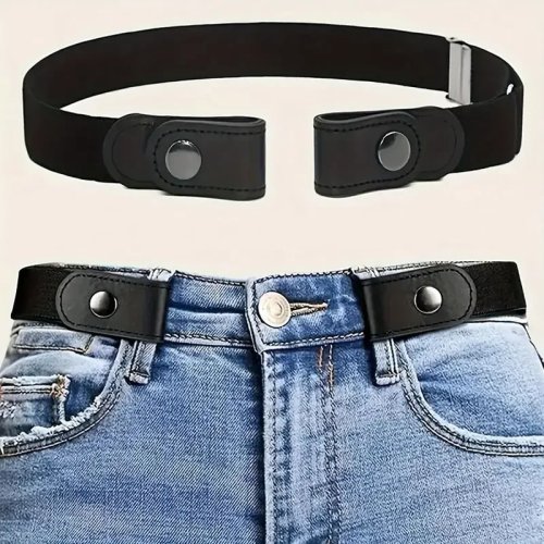 Cinturón elástico invisible sin hebilla para jeans – ajustable, unisex