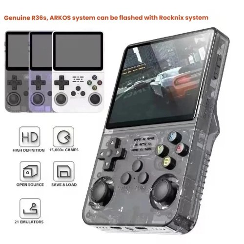 R36S Retro Handheld Game Console – Linux OS, 3.5" IPS Display, Pocket Portable Retro Player, Supports up to 128GB (R35S)