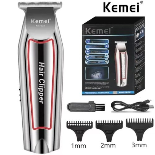 Recortadora de barba y cortapelos eléctrica KEMEI KM-032 – Kit de cuidado masculino
