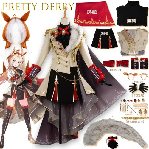 Déguisement femme style uniforme derby – tenue mignonne pour fêtes, Halloween et Noël (roleplay)