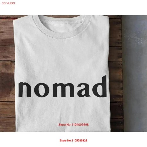 レディースTシャツ「Nomad」ヴィンテージウォッシュ加工、軽量で通気性あり、トラベラー／アドベンチャー柄