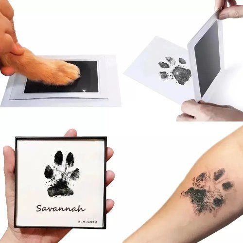 Clean-Touch Inkless Paw Print Kit — Nose & Pawprint Keepsake for Dog or Cat