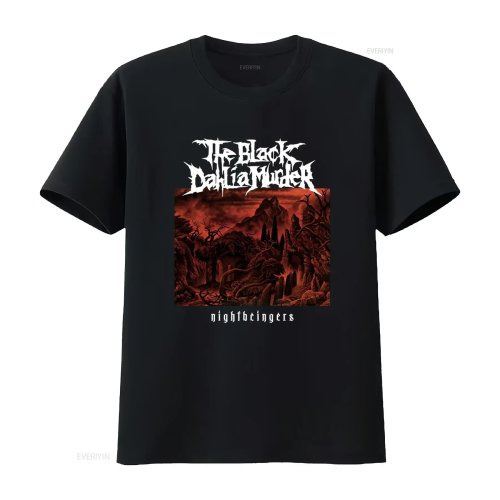 Áo thun The Black Dahlia Murder 'Nightbringers' Tour 2017 - Size M, wash vintage, mềm, áo band death metal