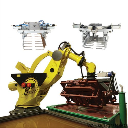 Individuell gefertigter Greifer für 6‑Achsen-Industrieroboter (Materialhandling), Traglast 1200 kg