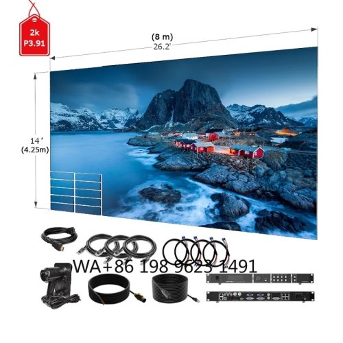 P3.91 2K 풀컬러 실내용 스마트 LED 디스플레이 HD — 상업용 광고용