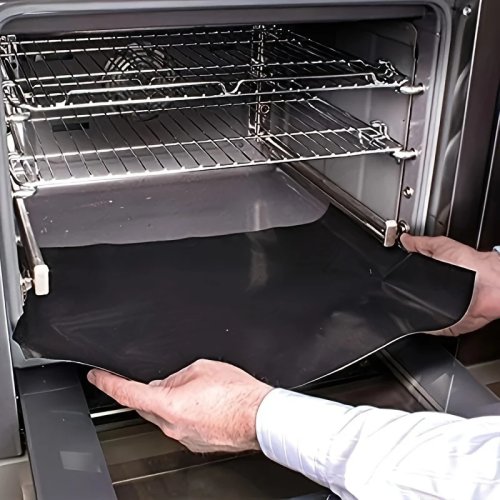 Miếng lót lò nướng chống dính bền, dùng lại được — miếng bảo vệ đáy cho lò điện và lò ga