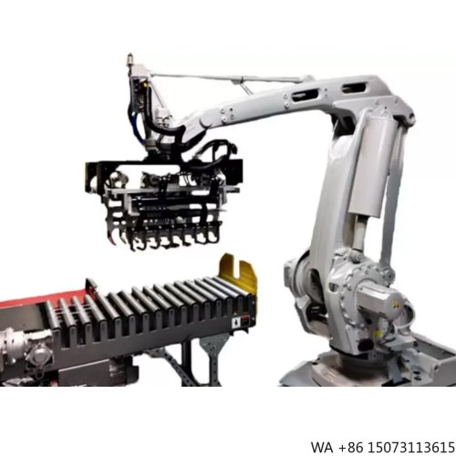 4-axis light palletizing robot arm with paper-roll fork manipulator, max 3150 mm reach