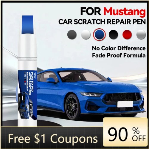 Rotulador de retoque de pintura para Ford Mustang 1979–2025 (Fox Body, SN95, S197, S550) – eliminador de arañazos DIY