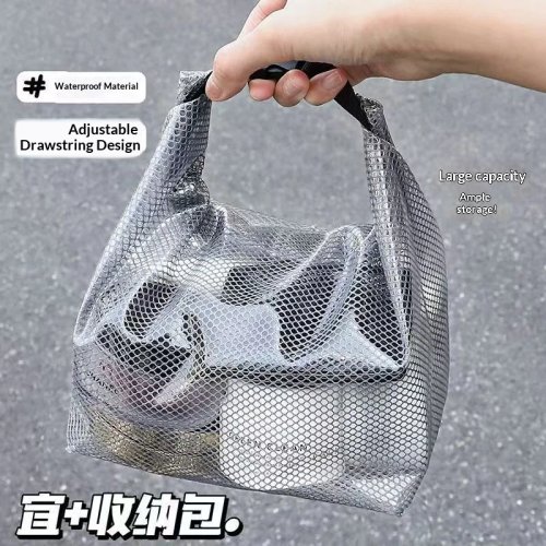 Sac à cordon imperméable léger – pochette polyvalente pour piscine, sport, voyage et trousse de toilette