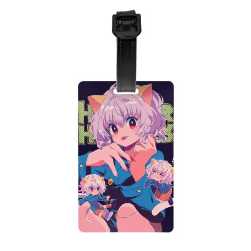 Etiqueta de bagagem personalizada HXH (Hunter x Hunter) — capa de privacidade e etiqueta identificadora para mala