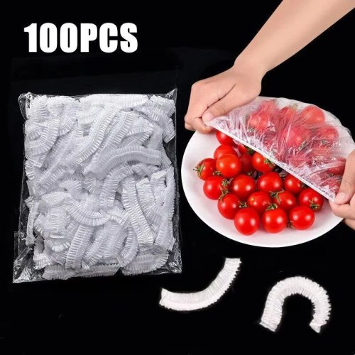Couvercles jetables élastiques en plastique alimentaire – Sacs/films fraîcheur pour fruits et légumes