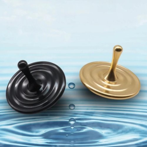 Peonza metálica en forma de gota de agua - fidget spinner/gyro de mano EDC, juguete antiestrés giratorio para niños