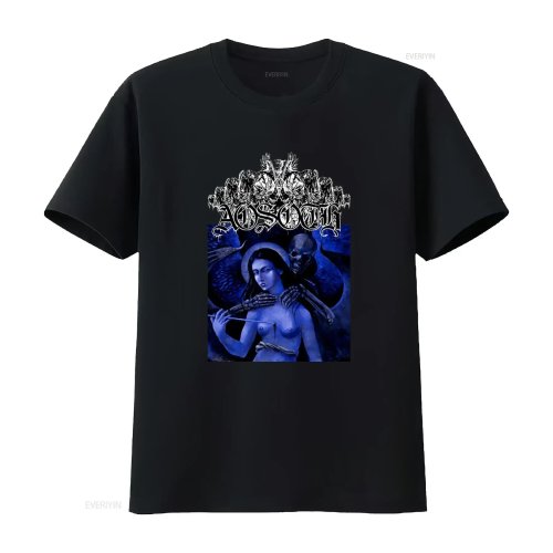 เสื้อยืดสไตล์โกธิค AOSOTH 'Ashes of Angels' – ลุควินเทจ พิมพ์ DTG ผ้านุ่ม สตรีทแวร์ มีทุกไซซ์