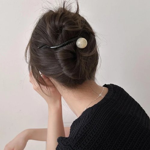 Pinza para cabello retro en forma de S para coleta, clip twist tipo tiburón/cangrejo, pasador de moda