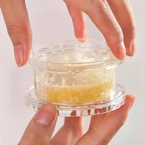 Picador de ajo manual sin pilas, diseño compacto y fácil de guardar — Para cocina y mesa