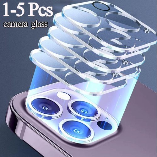 واقي زجاج لعدسة كاميرا iPhone 11/12/13/14/15/16/17 Pro/Pro Max - زجاج مقوى لحماية عدسة الكاميرا