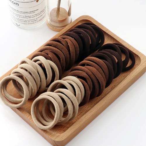 Paquete 20/50/100 pzas Ligas elásticas para cabello infantil – Scrunchies y coleteros coloridos para niñas