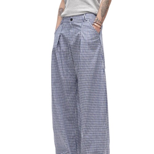 Unisex Karohose, lockere gerade Passform – Retro britisch/amerikanischer Stil, Sommer-Freizeithose