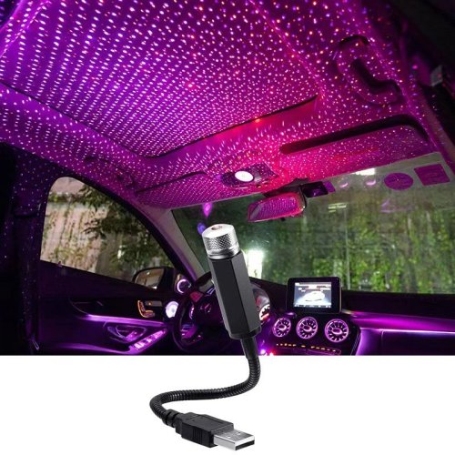Đèn chiếu sao LED mini cho trần xe — Đèn trang trí không gian Galaxy USB điều chỉnh được cho ô tô và trần phòng