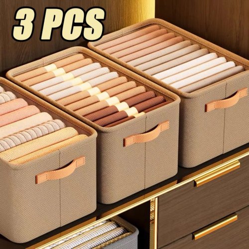 Organisateur de vêtements pliable 1/2/3 pcs – Rangement pour placard et tiroir, pour pantalons, pulls et jouets