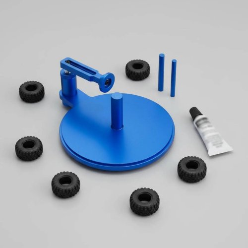 Jig para pegar llantas de camión RC, multi-tallas con base estable para mesa de trabajo