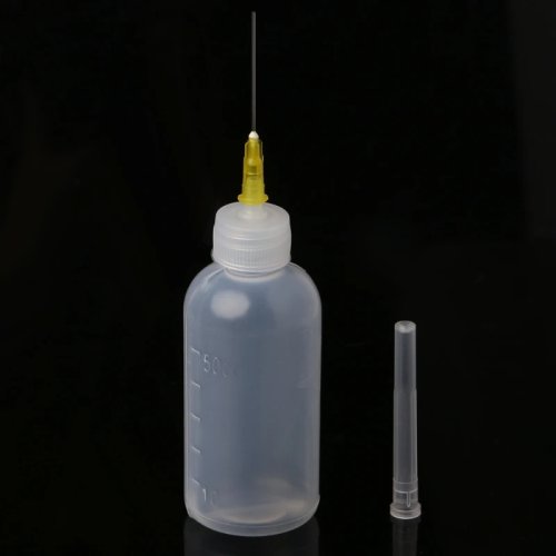 Flacone dosatore in plastica 50 ml per alcool isopropilico - Dosatore per pasta flux/rosin, pulizia PCB e riparazione telefoni (1/5/10 pezzi)