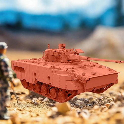 Modelo de tanque 1:72 3D para armar (DIY) – Miniatura de vehículo con orugas, kit de ensamblaje, ideal como juguete o regalo para niños