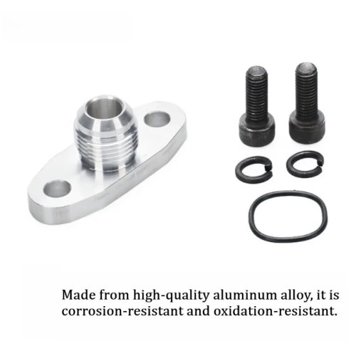 Aluminium flensafstandhouder met studs/bouten 10AN T3/T4 – turbo-adapter